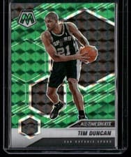 Tim Duncan 2020 Panini Mosaic card