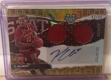 2024-25 Bowman's Best University Prospect Dual Relic Autographs Keshon Gilbert #PDRA-KG card