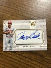 2025 Topps Definitive Collection Legendary Autograph Collection Johnny Bench #LAC-JB card