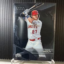2026 Topps Chrome Black Base Set Mike Trout #2 card