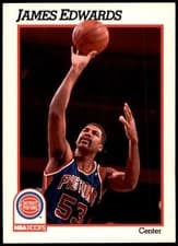 James Edwards 1991-92 Hoops Base Set card