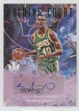 Shawn Kemp 2021 Panini Court Kings Holding Court Signatures card