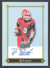 2025 Leaf Metal 92 Autographs TJ Lateef #92L-TJL card