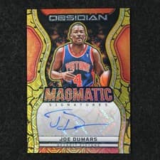 2024-25 Panini Obsidian Magmatic Signatures Joe Dumars #MS-JOE card