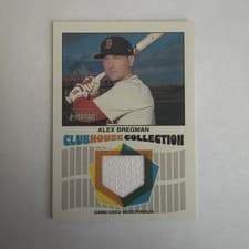 Alex Bregman 2026 Topps Heritage Clubhouse Collection Relics card
