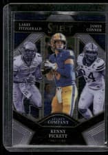 James Conner, Kenny Pickett, Larry Fitzgerald 2022 Panini Select Draft Picks Company card