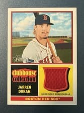 2025 Topps Heritage Clubhouse Collection Relics Jarren Duran #CCR-JD card