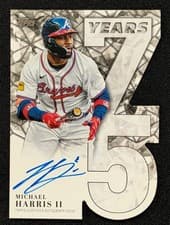 2026 Topps 75 Years of Topps Die-Cut Autographs Michael Harris II #75YA-MH card