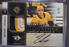 2024-25 Upper Deck Ultimate Collection Rookie Signature Premium Materials Zachary L'Heureux #RSM-ZL card