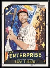 2026 Topps Heritage The Enterprise Trea Turner #TE-TT card