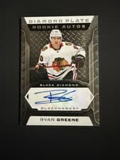 2025-26 Upper Deck Black Diamond Diamond Plate Rookie Auto Ryan Greene #DPR-RG card