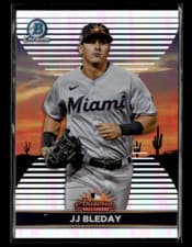 JJ Bleday 2022 Bowman Chrome 2021 AFL Fall Stars card