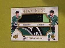 2024-25 Upper Deck Premier Premier Mega Jersey Duos Roope Hintz/Jamie Benn #PM2-HB card