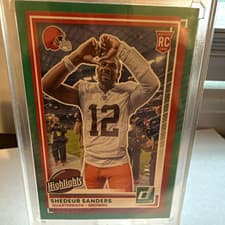 Shedeur Sanders 2025 Donruss Rookies & Highlights Base Set card