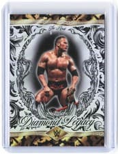 The Rock 2026 Topps Chrome WWE The Rock Diamond Legacy card