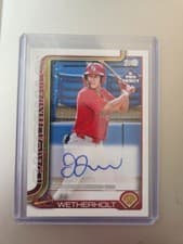 2025 Topps Pro Debut Autographs JJ Wetherholt #PD-94 card