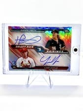 Hagen Smith / Liam Doyle 2026 Bowman Draft Pick Pairings Autograph card