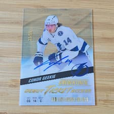 2024-25 Upper Deck Credentials Acetate Debut Ticket Access Conor Geekie #DTAA-GE card