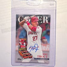 2026 Topps Cover Athletes Autographs Mike Trout #COVR-MT card