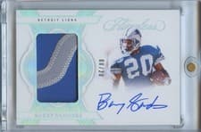2025 Panini Flawless Patch Autographs Barry Sanders #10 card