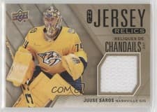 2024-25 Tim Hortons Collectors Series NHL Jersey Relics Juuse Saros #J-SA card