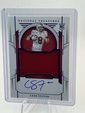 2024 Panini National Treasures Collegiate College Materials Signatures Cade Stover #57 card
