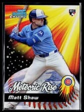 2025 Bowman Chrome Meteoric Rise Matt Shaw #MR-9 card