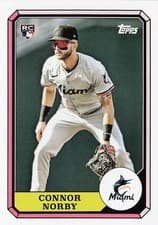 2025 Topps Archives 1987 Topps Boardwalk and Baseball Connor Norby #87BB-9 card