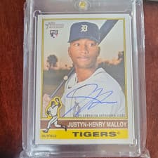 2025 Topps Heritage Real One Autographs Justyn-Henry Malloy #ROA-JMAL card