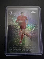 Steven Gerrard 2026 Topps Chrome Premier League A Cold And Rainy Night card