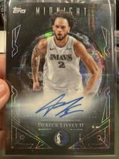2025-26 Topps Midnight Midnight Sun Signatures Dereck Lively II #MS-DL card