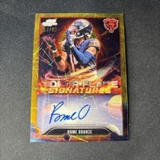 2025 Topps Cosmic Chrome Solar Flares Signatures Rome Odunze #SFS-RO card