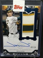 2025 Topps Transcendent Collection Rookie Showcase Patch Autographs Jacob Wilson #RSPA-JWI card