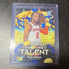 2025-26 Bowman Sapphire Treasured Talents NBA Jalen Brunson #TTN-9 card
