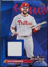 2025 Topps Update All-Star Stitches Kyle Schwarber #AS-KSC card