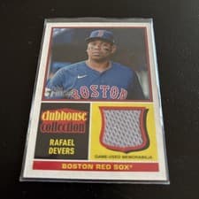 2025 Topps Heritage Clubhouse Collection Relics Rafael Devers #CCR-RD card
