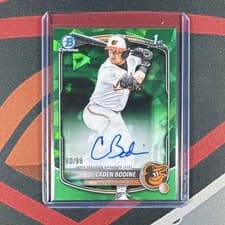 2025 Bowman Draft Sapphire Sapphire Chrome Prospect Autographs Caden Bodine #CPA-CB card