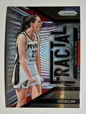 2025 Panini Prizm WNBA Fractal Caitlin Clark #4 card