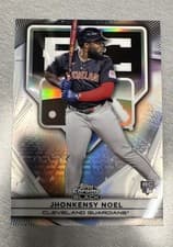 2025 Topps Chrome Black Rookie Design Variations Jhonkensy Noel #15 card