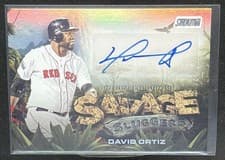 2025 Stadium Club Savage Sluggers Autographs David Ortiz #SS-DO card