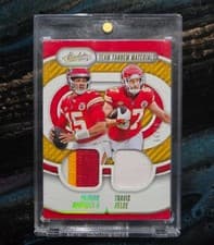 2024 Panini Absolute Team Tandem Materials Patrick Mahomes II / Travis Kelce #TTM-KC card