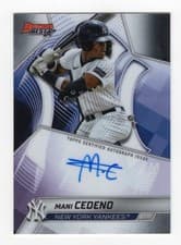 2025 Bowman's Best Best of 2025 Autographs Mani Cedeno #B25-MCE card