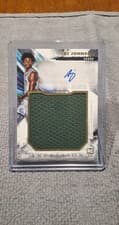 2024-25 Topps Inception Rookie Jumbo Relic Autographs AJ Johnson #RJR-AJ card