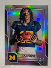 2025 Bowman University Chrome Base Image Variation Refractor Bryce Underwood #SP-7 card