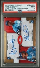 2025 Topps Chrome Dual Autographs Bobby Witt Jr. / George Brett #CDA-BWJ