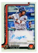 2025 Topps Pro Debut Chrome Autographs Robert Calaz #PDC-77 card