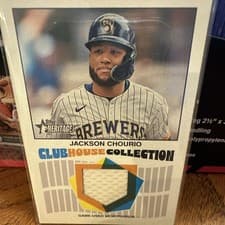 2026 Topps Heritage Clubhouse Collection Relics Jackson Chourio #CCR-JCH card