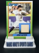 2025 Topps Update 1990 Topps Baseball Relics Jose Altuve #90RU-JA card