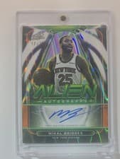 2025-26 Topps Cosmic Chrome Alien Autographs Mikal Bridges #AA-MB card