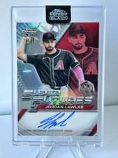 2025 Topps Chrome Black Super Futures Autographs Jordan Lawlar #FSA-JLA card